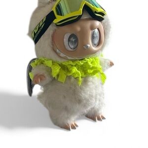 HANDCRAFTED Zimomo top ( TOY NOT INCLUDED ) Neon Green Scarf top NWT by me